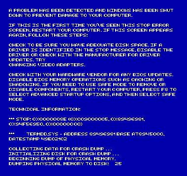 Image of DELETE SYSTEM 32 ending